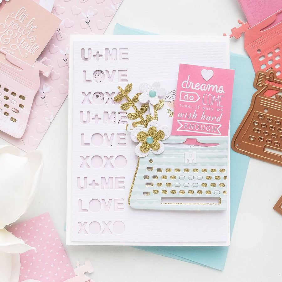 Using Just Stamps & Dies! January 2019 You're My Type Card Kit of the Month Edition