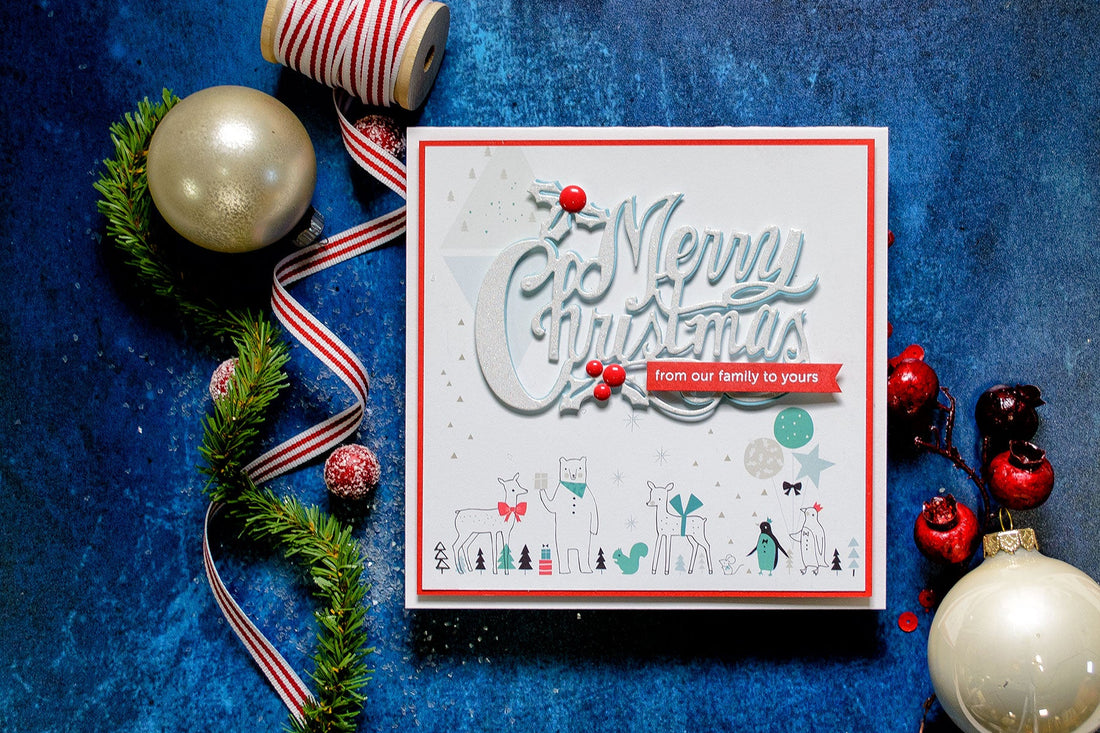Quick Technique | Holiday Card with Merry Christmas Die
