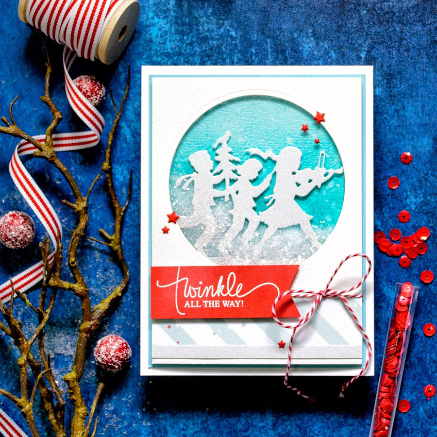 Quick Technique | Twinkle All The Way Card with Fa La La Die