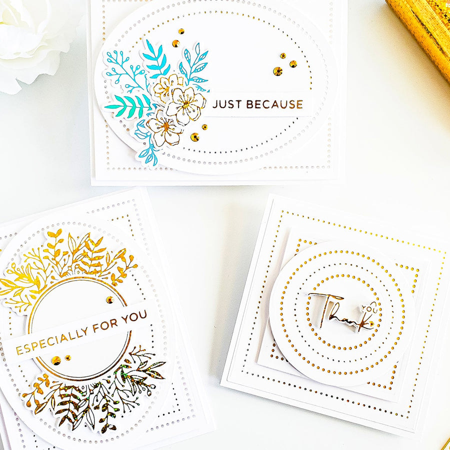 Modern Essentials Inspiration | Clean & Simple Foiled Cards with Yasmin