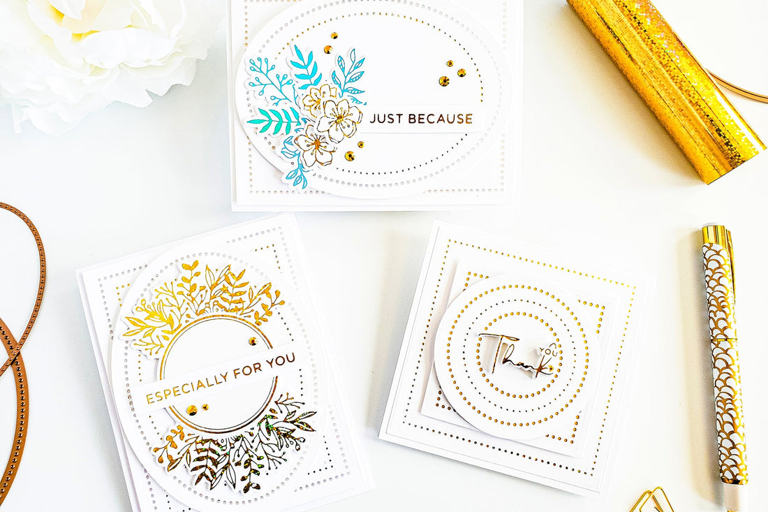 Modern Essentials Inspiration | Clean & Simple Foiled Cards with Yasmin