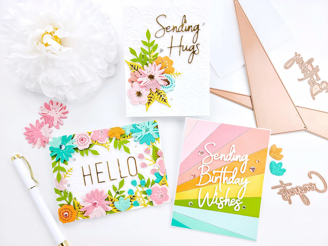 Colorful Clean & Simple Cards featuring Simply Perfect Collection with Yasmin Diaz