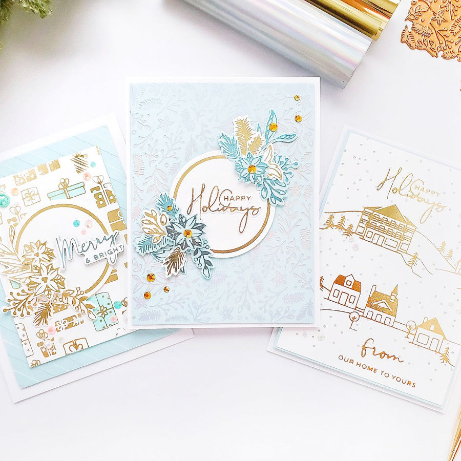Yana's Christmas Foiled Basics Collection - Foiled Christmas Cards with Yasmin Diaz