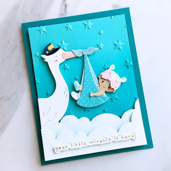 Wishing Stars 3D Embossing Folder