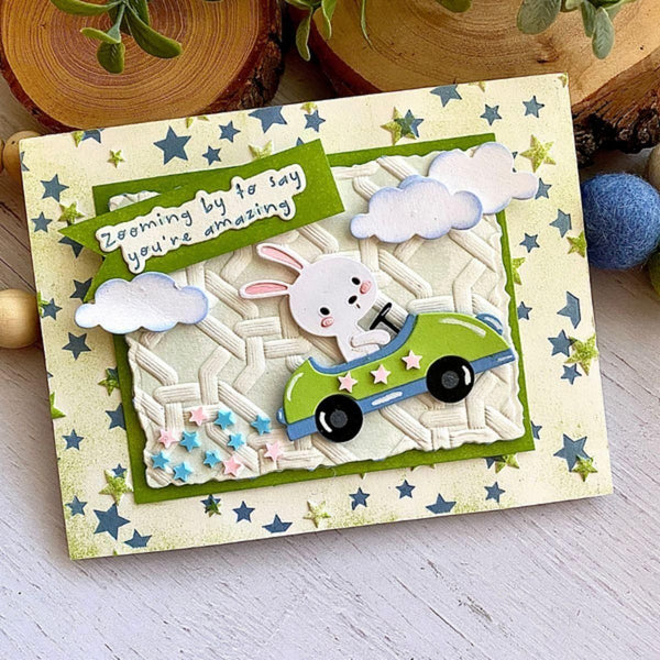 Wishing and Falling Stars 3D Embossing Folder and BetterPress Bundle