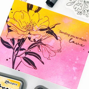Alex Syberia Designs - Elegant Blooms Press Plate & Die Set