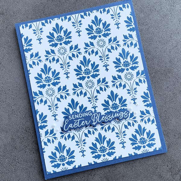 Luxe Damask -  Press & Foil Plate of the Month