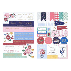 Bayfair Cardstock Sticker Pack 2 sheets
