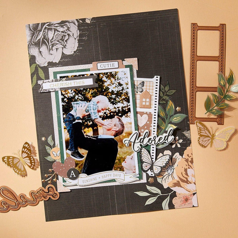 Cherish This BetterPress Plate & Die Set from the Golden Afternoon Collection