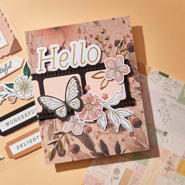 Rosie's Studio Golden Afternoon Printed Vellum & Foiled Acetate