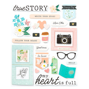Rosie's Studio Hello It's Me! Chipboard Stickers