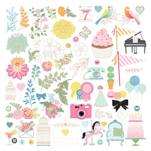 Rosie’s Studio Jubilee Cardstock Diecut Ephemera
