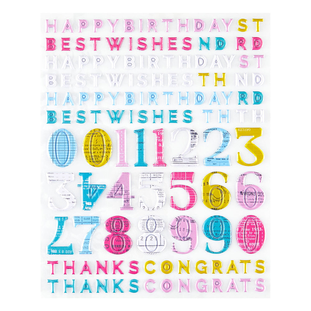 Rosie's Studio Jubilee Puffy Stickers