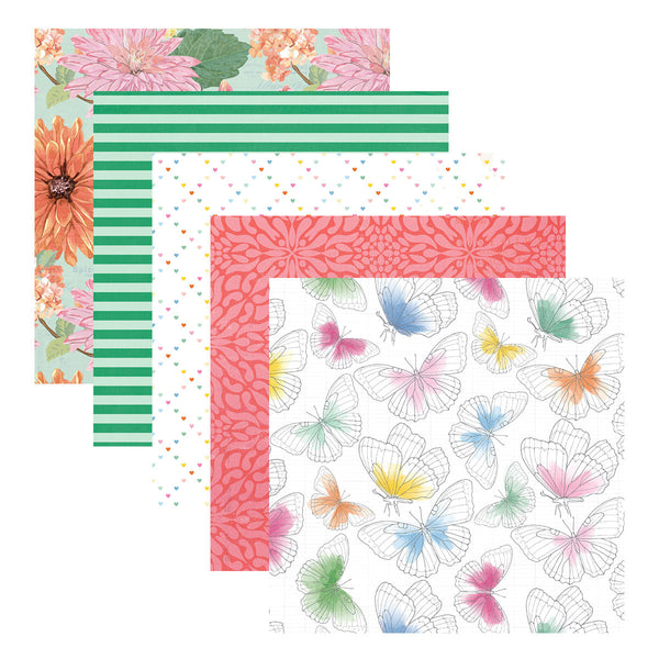 Rosie's Studio Breakfast in Bed 12x12" Designer Paper Pack