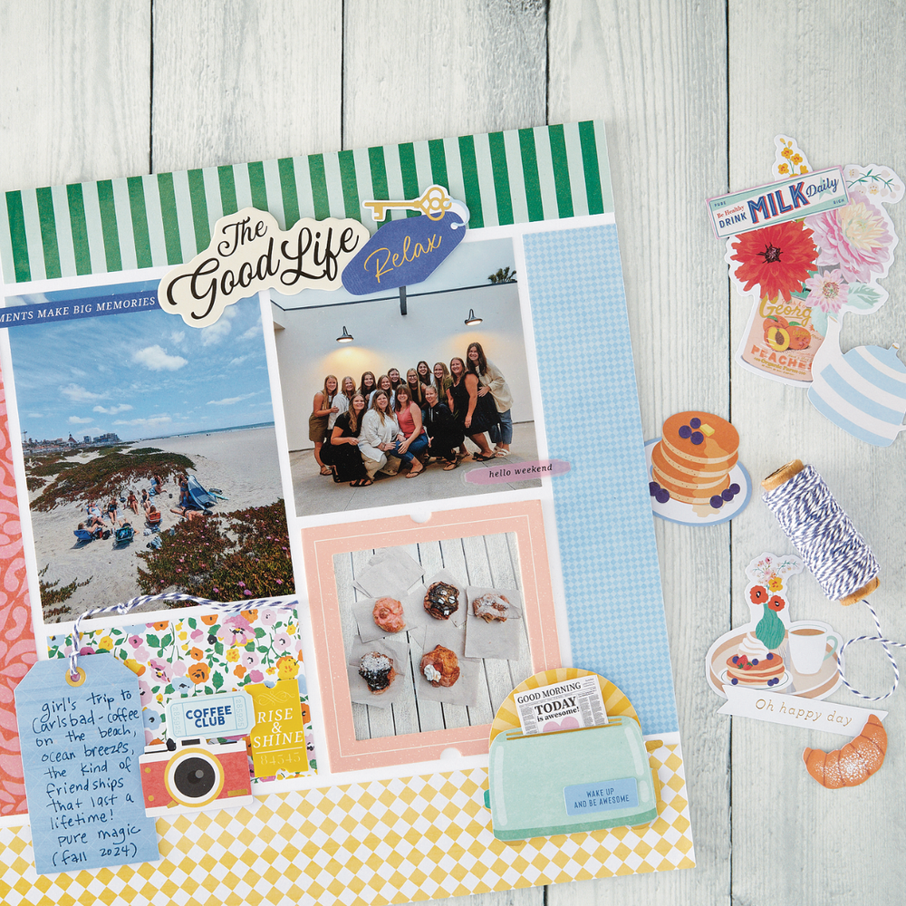 Rosie's Studio Breakfast in Bed 12x12" Designer Paper Pack