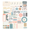 Rosie's Studio Clementine Diecut Cardstock  Sentiments