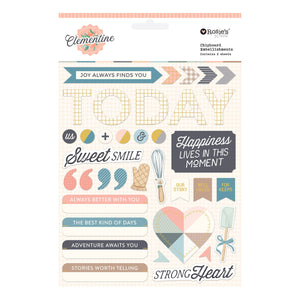 Rosie's Studio Clementine Chipboard Embellishments