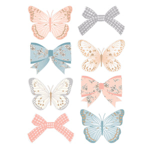 Rosie's Studio Clementine Butterfly & Bow Embellishment Stickers
