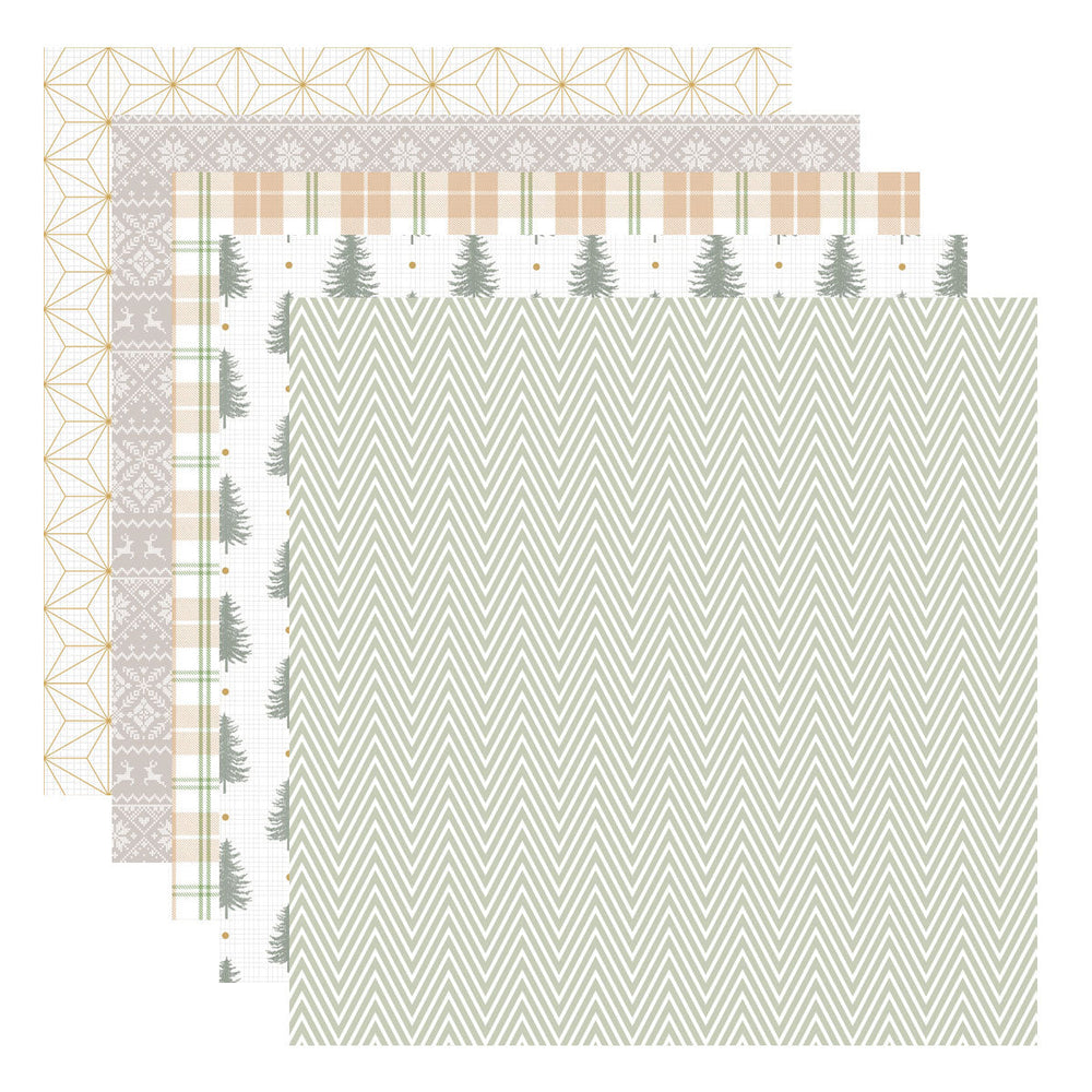 Rosie's Studio Sleigh Bells Ring 12x12" Designer Paper Pack