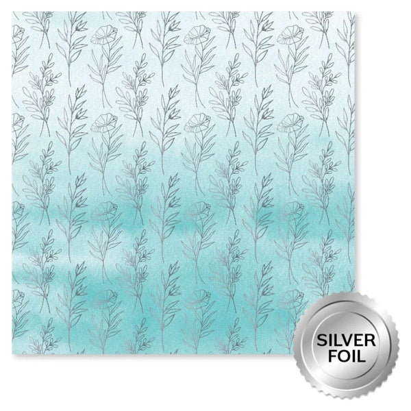 Paper Rose - Maya's Garden 12x12 Paper Collection foil