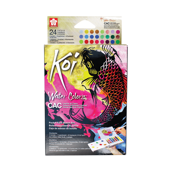 Sakura Koi Watercolors CAC w/Brush - 24 colors