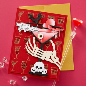 Cheers Sentiments Press Plate & Die Set