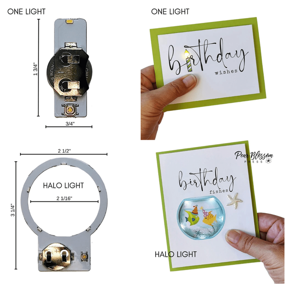 Pear Blossom Press - Halo Lights Combo Pack (2 Halo and 4 One Lights)