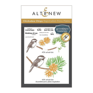 Altenew - Chickadee Chirps Registration Press Plates