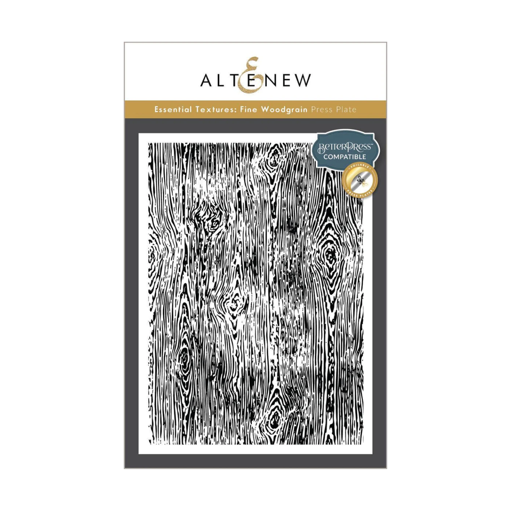 Altenew - Essential Textures: Fine Woodgrain Press Plate