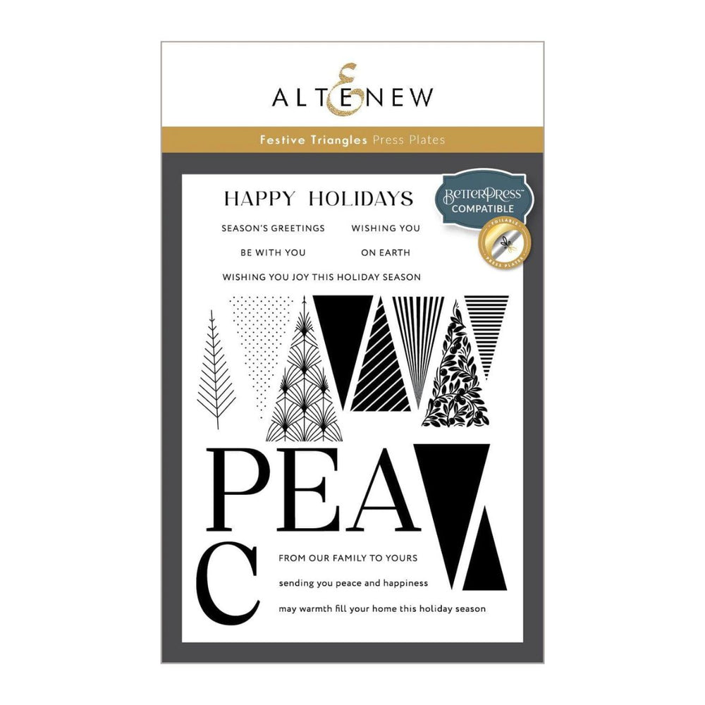 Altenew - Festive Triangles Press Plates