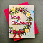 Autumn Greetings Wreath Etched Dies by Suzanne Hue