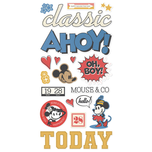 Simple Stories Say Cheese Classic Mouse - Foam Stickers