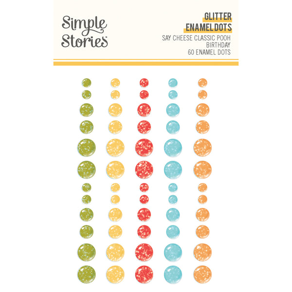 Simple Stories Say Cheese Classic Pooh Birthday - Glitter Enamel Dots