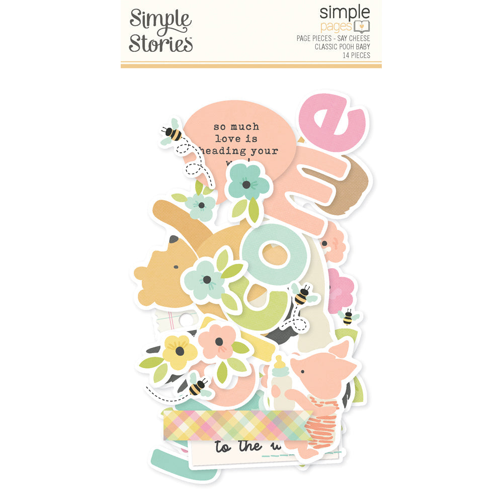 Simple Stories Say Cheese Classic Pooh Baby Simple Pages Page Pieces