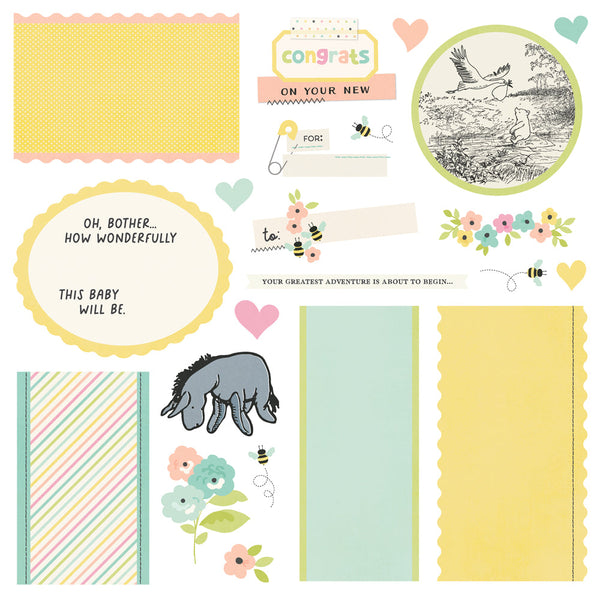 Simple Stories Say Cheese Classic Pooh Baby Simple Cards Card Kit