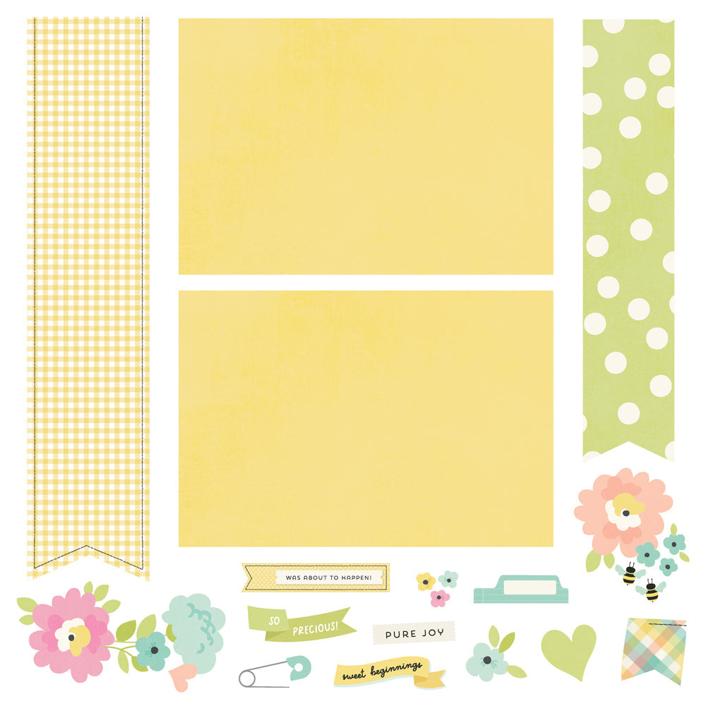 Simple Stories Say Cheese Classic Pooh Baby Simple Pages Page Kit