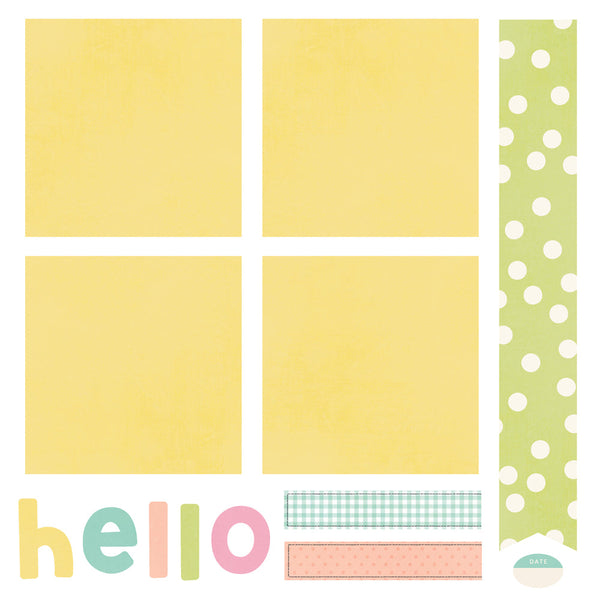 Simple Stories Say Cheese Classic Pooh Baby Simple Pages Page Kit