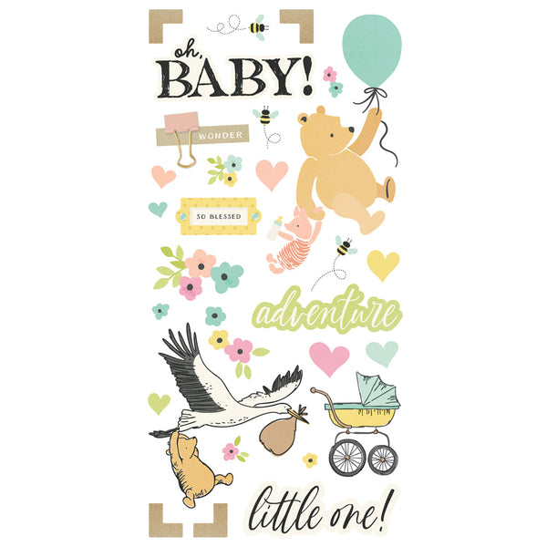 Simple Stories Say Cheese Classic Pooh Baby Simple Pages Page Kit