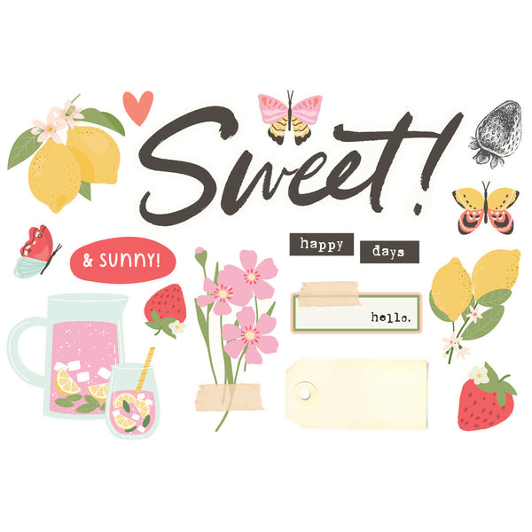 Simple Stories Pink Lemonade Simple Pages Page Pieces