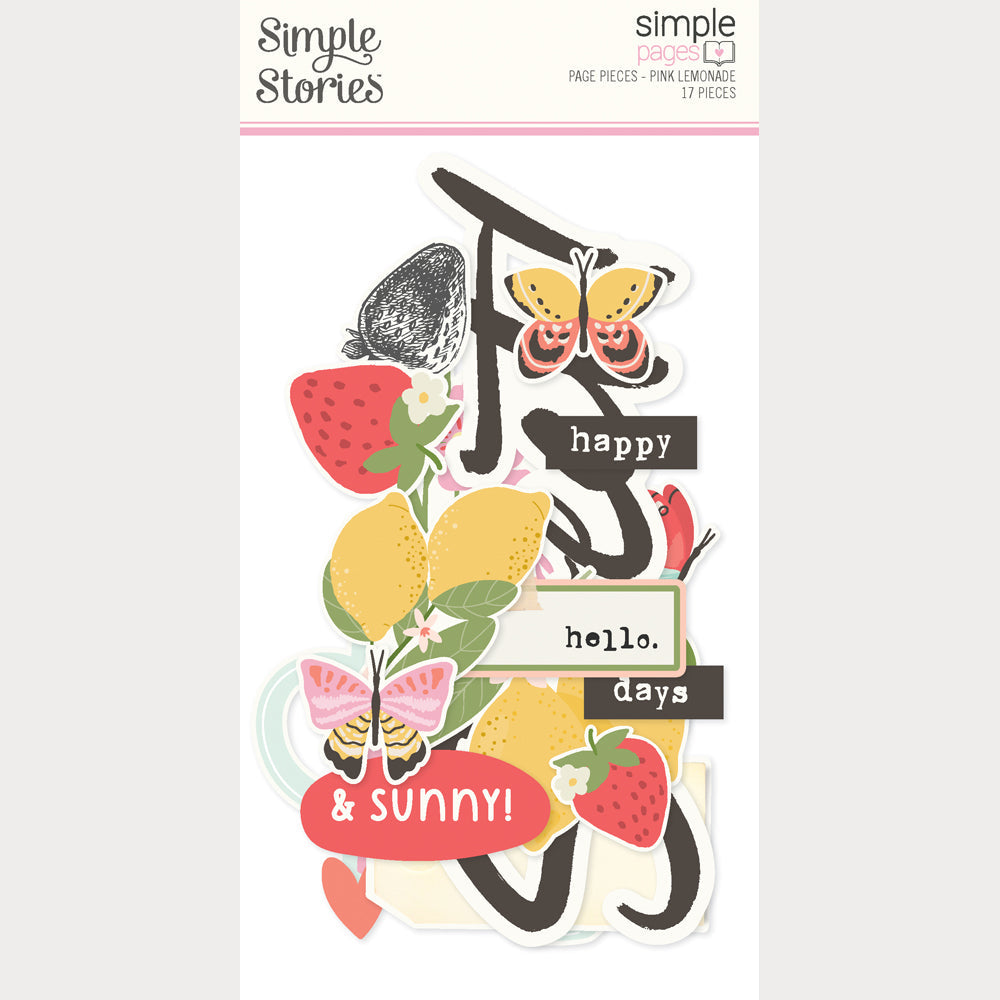 Simple Stories Pink Lemonade Simple Pages Page Pieces