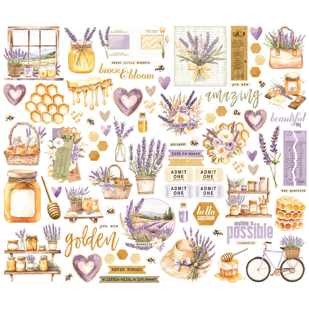 Simple Stories Simple Vintage Lavender Fields Bits & Pieces