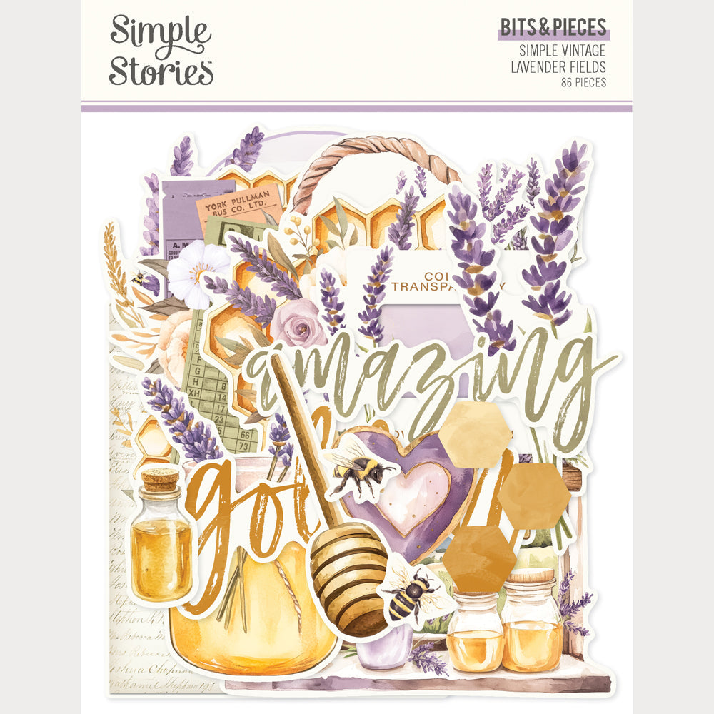 Simple Stories Simple Vintage Lavender Fields Bits & Pieces