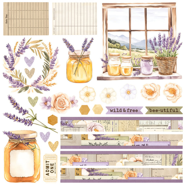 Simple Stories Simple Vintage Lavender Fields Simple Pages Page Kit