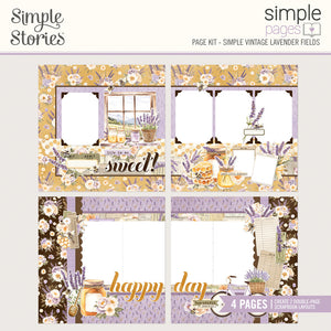 Simple Stories Simple Vintage Lavender Fields Simple Pages Page Kit