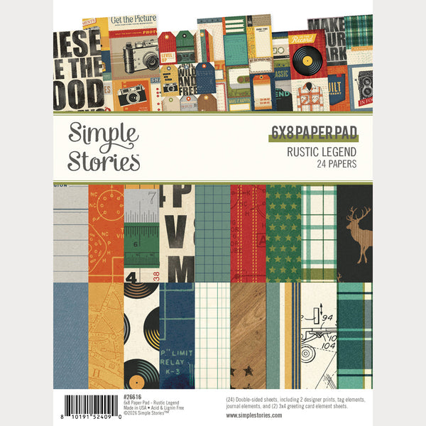 Simple Stories Rustic Legend 6 x 8" Paper Pad