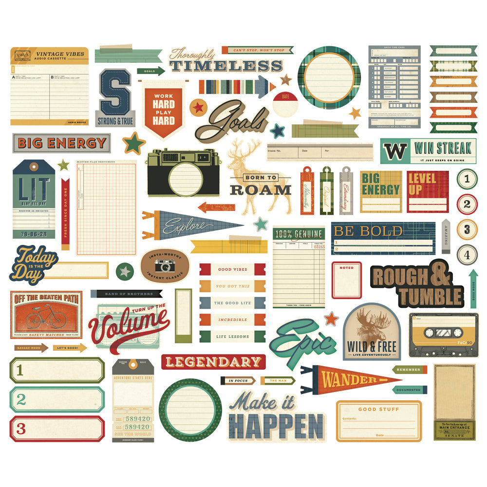 Simple Stories Rustic Legend Journal Bits & Pieces