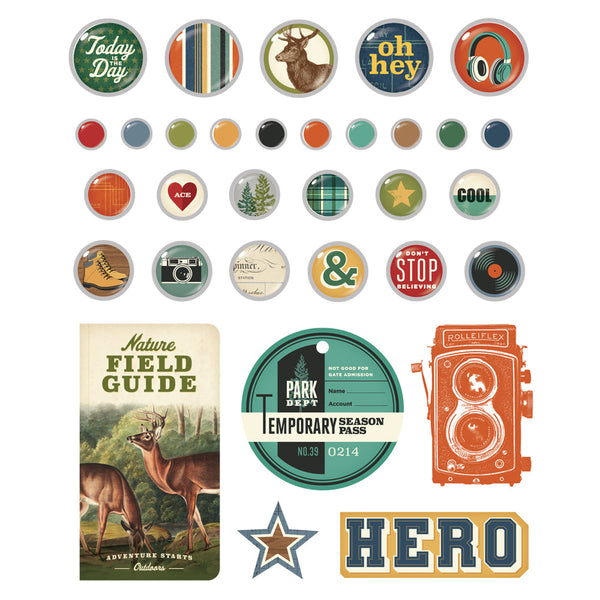 Siimple Stories Rustic Legend Decorative Brads