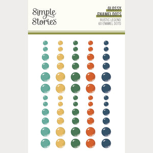 Simple Stories Rustic Legend Glossy Enamel Dots