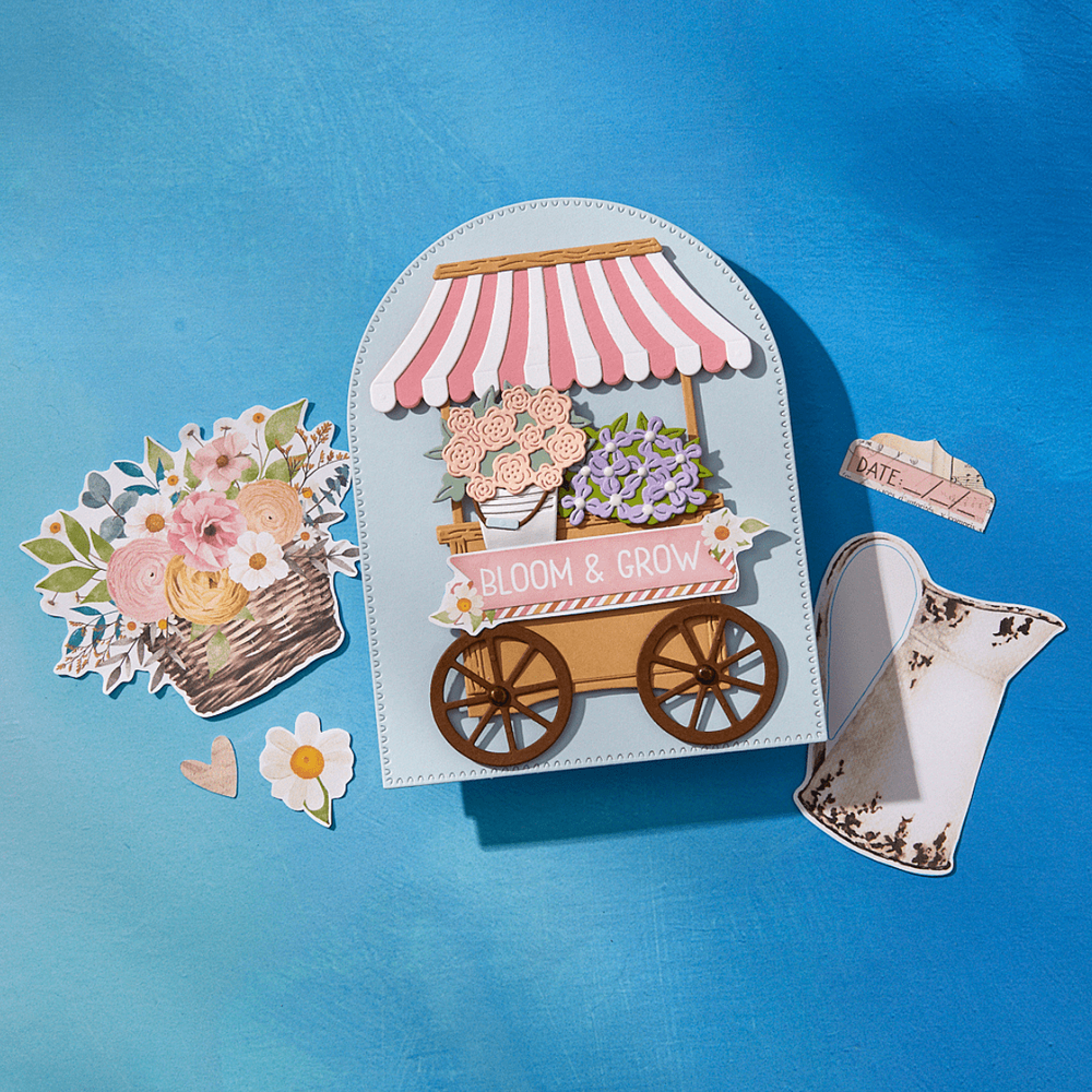 Simple Vintage Flower Shoppe Die Bundle with Simple Stories