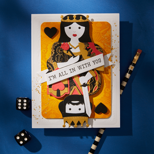 Reversible Royal Court Etched Dies by Jaycee Gaspar